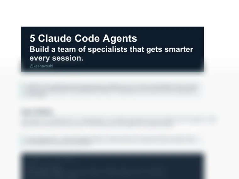 5 Claude Code Subagents with Memory
