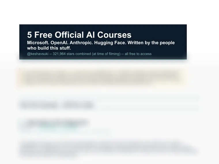 5 Free Official AI Courses Guide