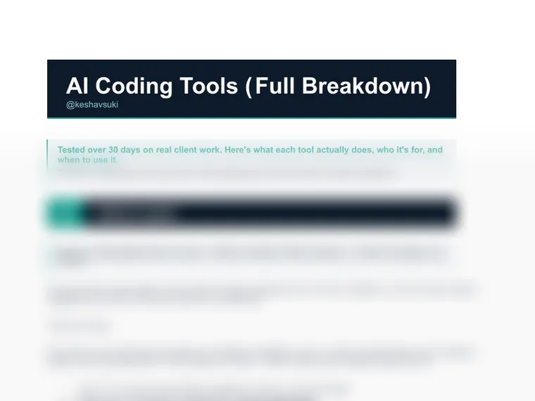 AI Coding Tools (Full Breakdown)