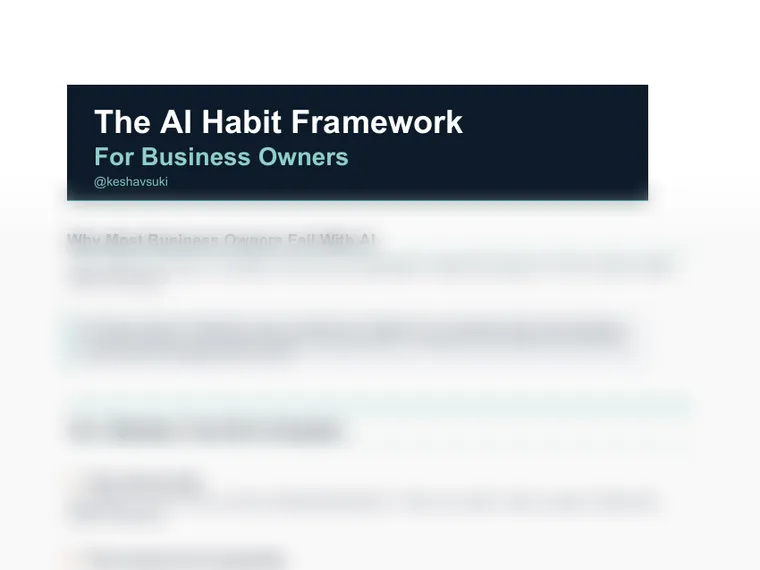 AI Habit Framework Guide