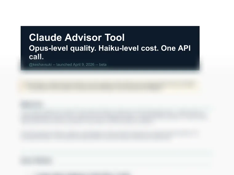 Claude Advisor Guide