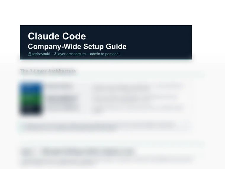 Claude Code Company Wide Setup