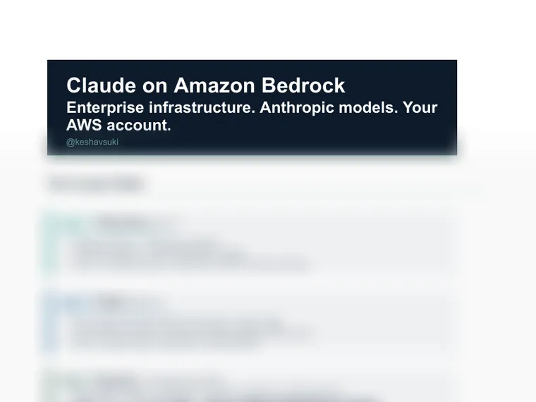 Claude on Amazon Bedrock Guide