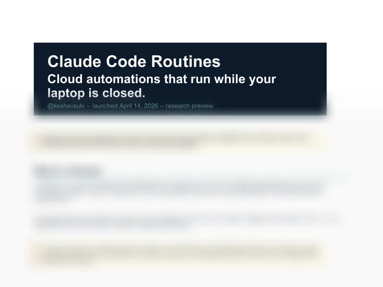 Claude Routines Guide