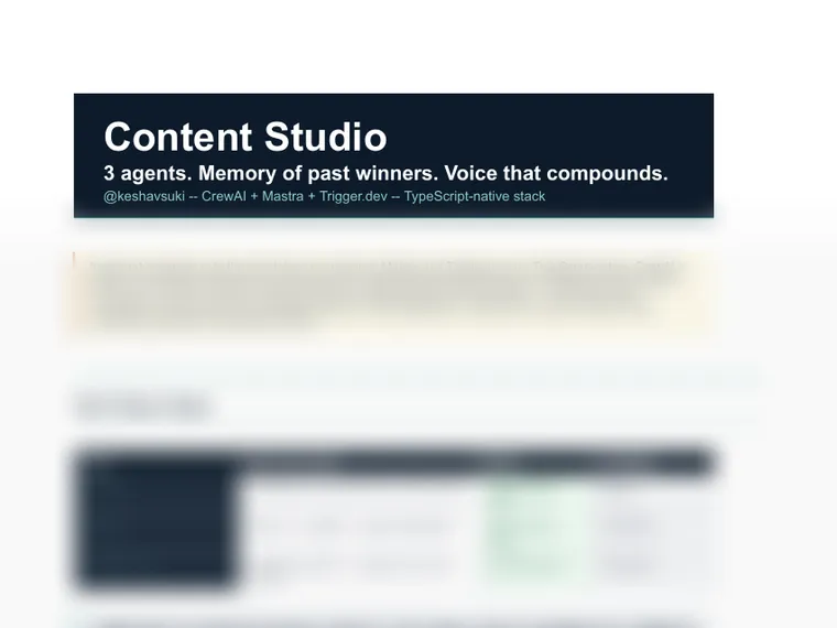 Content Studio Guide
