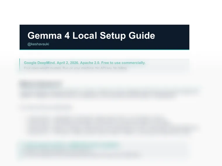 Gemma 4 Local Setup Guide
