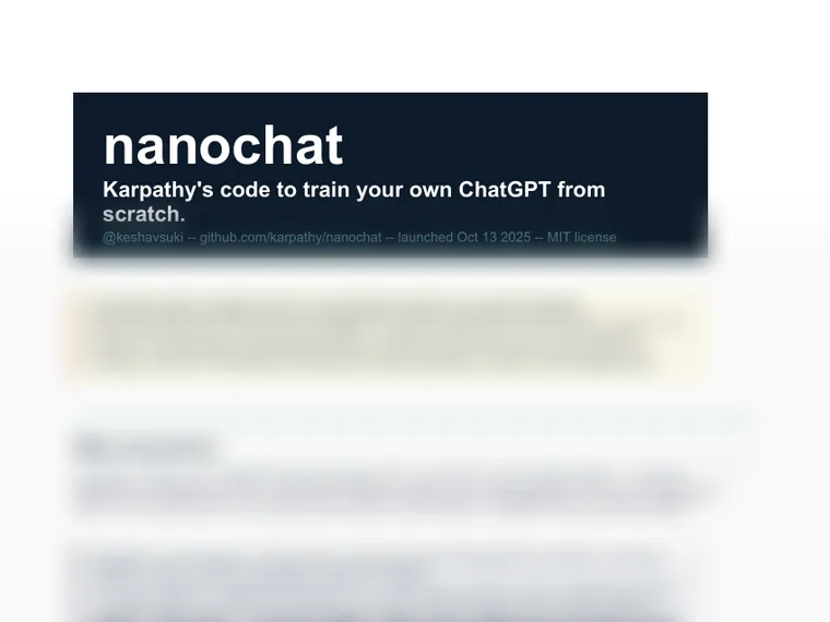 NanoChat Full Guide
