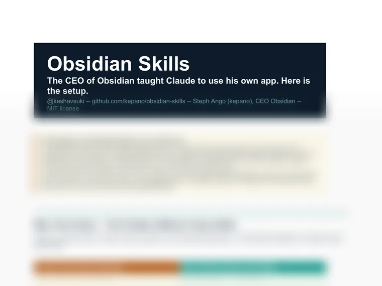 Obsidian Skills Guide