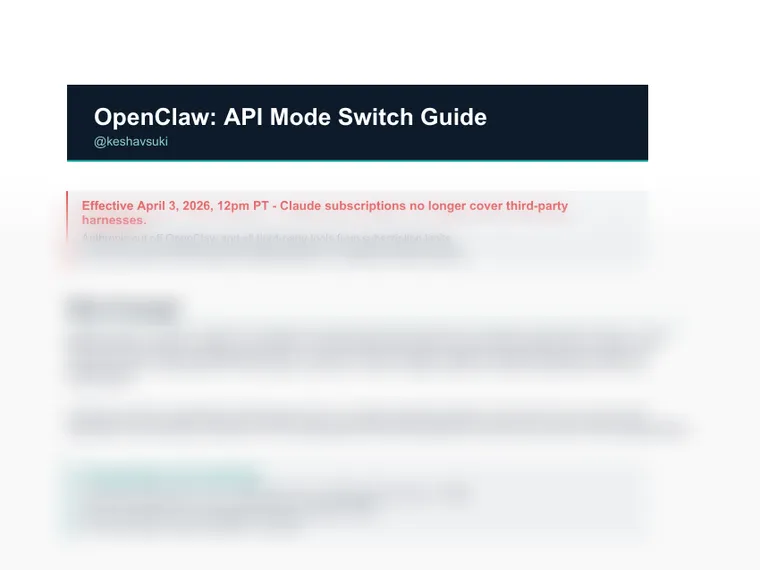 OpenClaw: API Mode Switch Guide