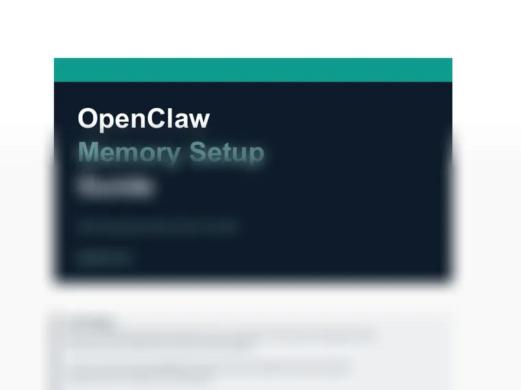 OpenClaw Memory Setup Guide
