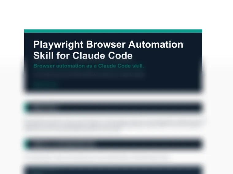 Playwright Browser Automation Skill