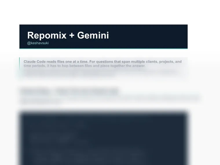 Repomix + Gemini Setup Guide