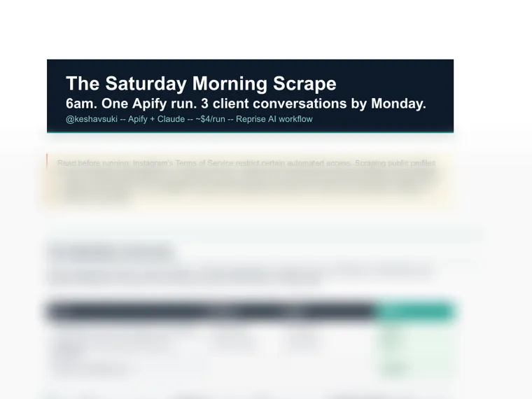 The Saturday Morning Scrape Guide
