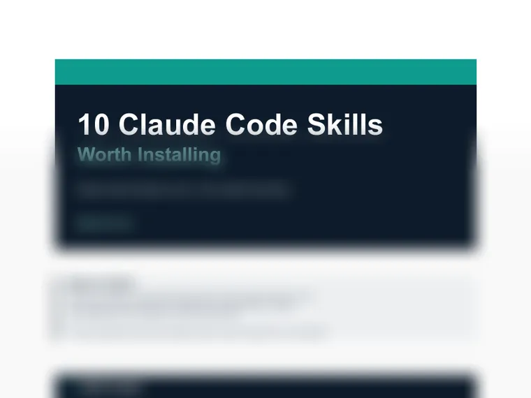Top 10 Claude Code Skills
