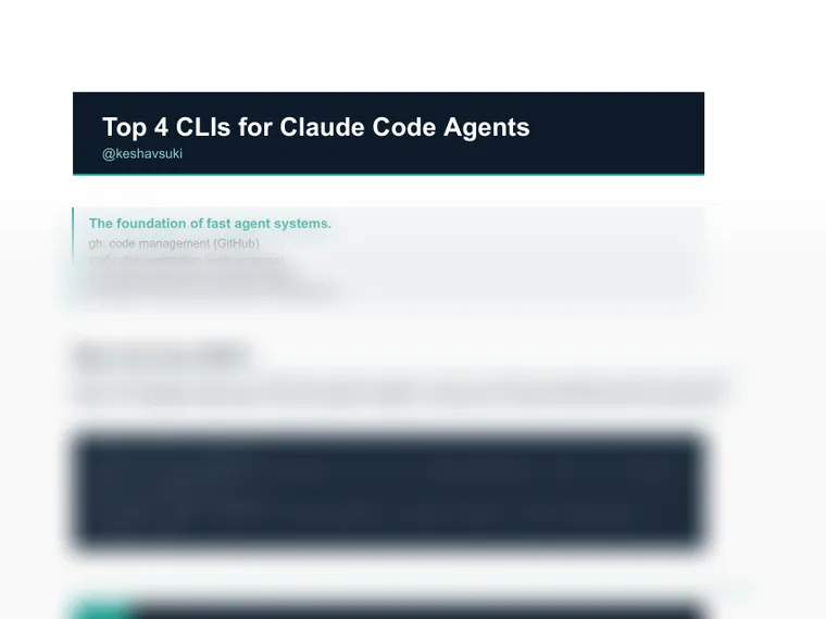 Top 4 CLIs for Claude Code