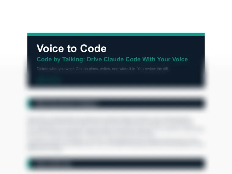 Voice to Code Guide