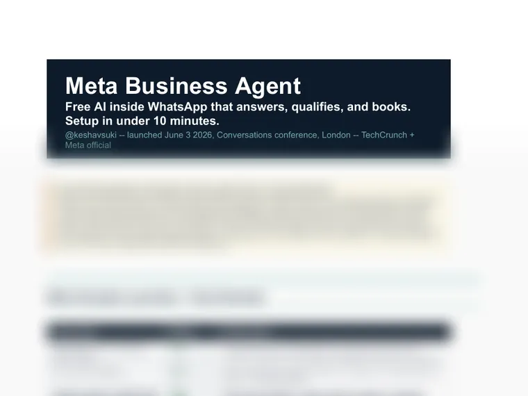 WhatsApp Meta Business Agent Setup Guide